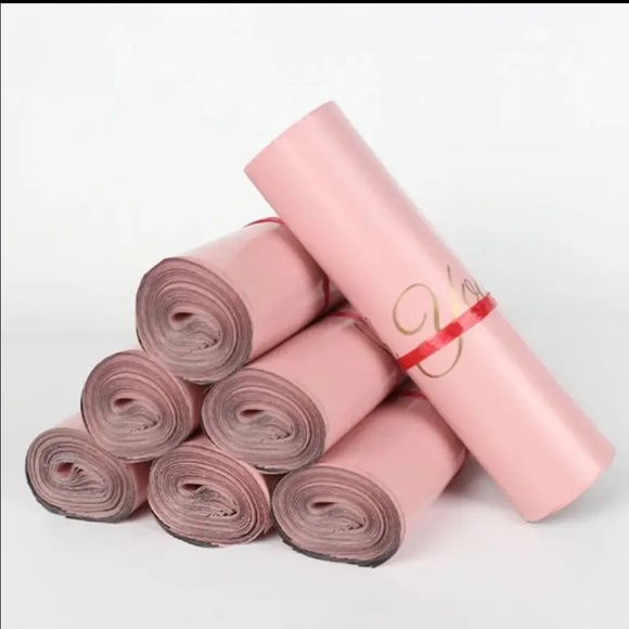 25 PINK THANK YOU POLY MAILERS - Picture 2 of 8